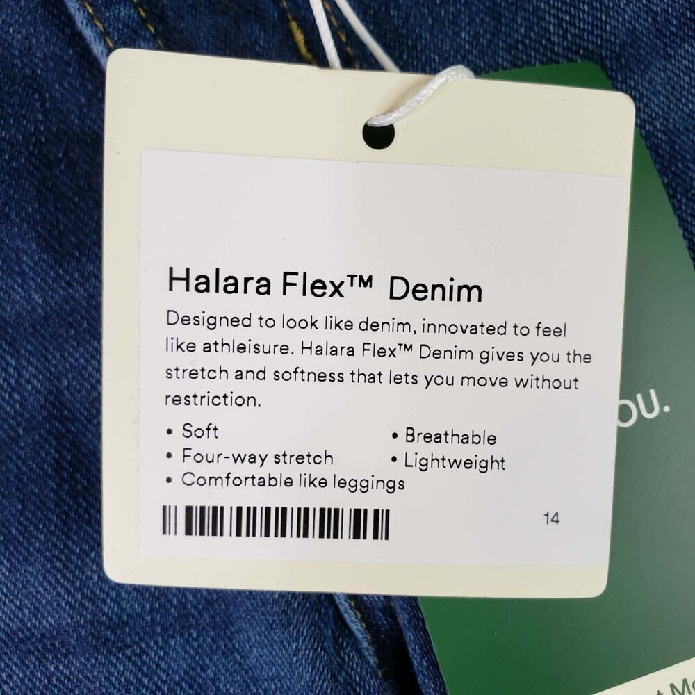 Halara Flex Asymmetric Low Rise Wide Leg Casual Jeans Womens Size Small Tall New - Picture 7 of 10